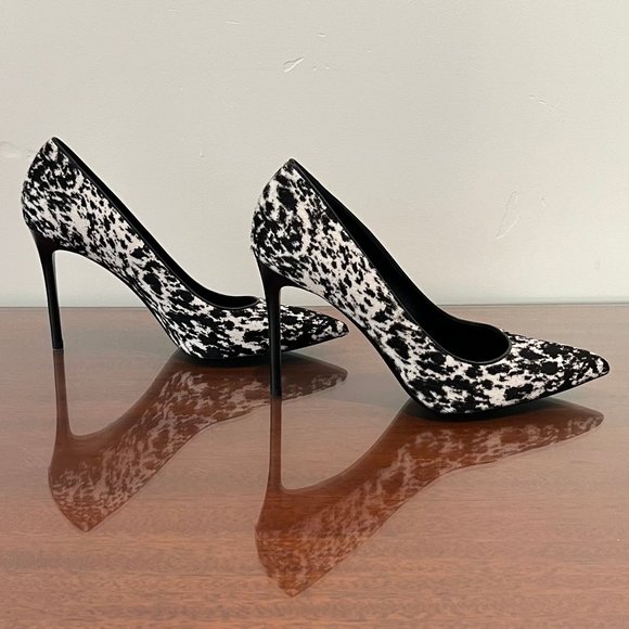 NIB Michael Kors Collection Gretel Speckled Pony Print Calf Hair Pump - Picture 7 of 16
